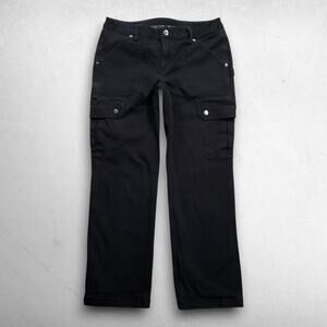 Duluth Flex Fire Hose Cargo Pants Women 6x29 Black Curvesetter Waist Straight